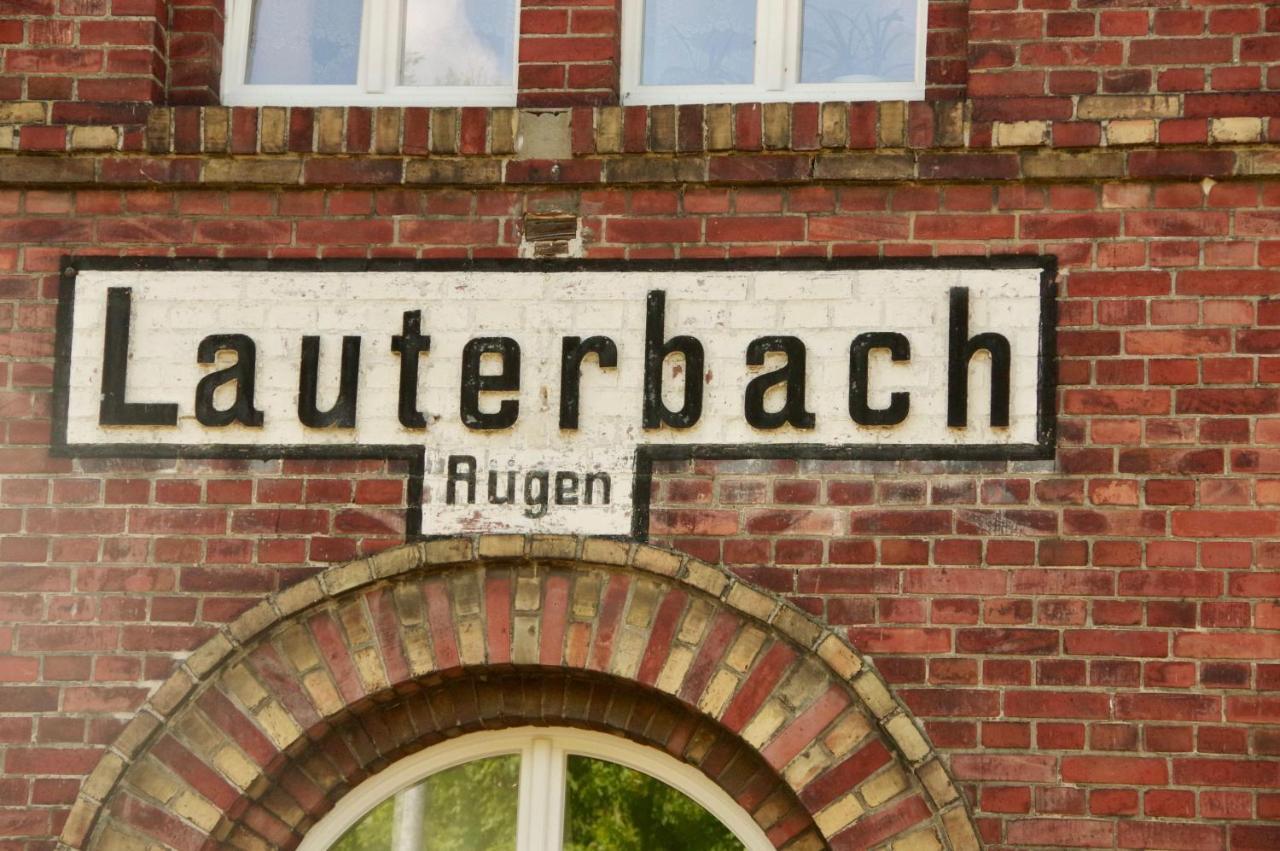 Apartmán Urlaubsbahnhof-Stellwerk Lauterbach  Exteriér fotografie